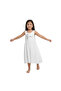 Girl's Dress with Cross Straps and Floral Design, Printed Side Zipper Closures - 2