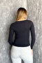Women's Boat Neck Long Sleeve Bodysuit 21897 - 4