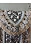 Indian Handmade Stone and Sequin Embroidered Banjara/Boho/Vintage 21X13 cm Bohemian Bag with Strap - 5