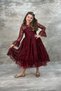 Lace Burgundy Kids Formal Dress ABY6661 - 2