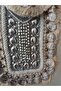 Indian Handmade Stone and Sequin Embroidered Banjara/Boho/Vintage 21X13 cm Bohemian Bag with Strap - 4
