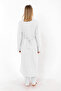 Cotton Maternity and Postpartum Pajama Set with Nursing Features for Prenatal and Postnatal Use Effortt - Ecru - 4