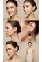 Women's Anti-Allergic Non-Tarnish Waterproof Dangle Embroidered Stylish Style Brand Earrings Models - 4
