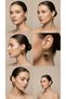 Women's Anti-Allergic Non Tarnish Waterproof Big Amber Colored Heart Gold Steel Earrings for Night Wedding - 6