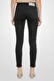 Women Slim Fit Brand Logo Stretchable Jeans, Black - 4
