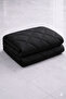 Silicone Quilt Natural Ranforce Single Size - Black