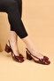 Women's Thick Heeled Bow Evening Dress Shoes High Heels