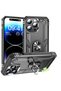 Apple iPhone 15 Pro Max Case Colorful Design with Ring Stand Feature Tank Protection Case - 2