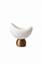 Luna Design White Bronze Table Lamp Lampshade Dim Amber Light, Rustic Bulb Gift 20 X 37 cm - 2