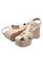 Ruffer Genuine Leather Comfort Orthopedic Women's Sandals Beige - 4