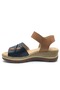 Vipera Genuine Leather Comfort Orthopedic Women's Sandals Black - 3