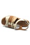 Vibrur Genuine Leather Comfort Orthopedic Women's Sandals Beige - 4