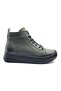 Pomelo Genuine Leather Non-Slip Sole Orthopedic Women's Boots Khaki - 2