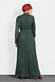 Embroidered Collar Tie Dress 40330 - 3