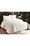 Quilted Double Bedspread Set 230X250 50X70 2 Pillowcases Ecru - 2