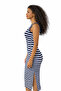 Women's Bodycon Mini Cyclist Collar Terry Knitted Dress - 3