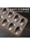 2-Pack 12-Cavity Nonstick Cookie Tray, Heavy Duty Oven Safe Madeleine Pan - 7