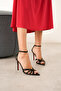 Women's Special Design Thin Heeled Shoes Accosie Black Patent Leather - 6