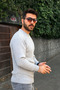 Men's Crew Neck Knitwear Sweater - 4