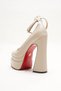 Women's Beige Skin Double Platform Special Design Women's Shoes Rigels - 4