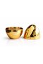 Hollow Set 24 Compartment Gold Cutlery Box – Egg Shaped Empty Fork Spoon Stand 31X19