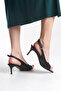 Zuri Women's Stiletto Pointed Toe Slingback Heeled Shoes - 3