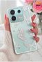Redmi Note 13 Pro 5g Case Transparent Butterfly Design Patterned Soft Cover with Camera Protection