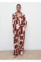 Geometric Pattern Draped Pants - 2
