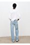 Wide-Leg Curled Long Jeans - 4