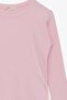 Girl's Long Sleeve Blouse Side Gathered 8-14 Years, Powder - 5