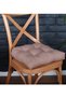 4-Piece Luxury Gold Pofidik Coffee Chair Cushion with Special Stitched Laces 40X40Cm - 2
