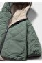 Boy's Fiber Double-Sided Coat Green - 6