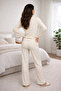 Cream Color Camisole Set, Home Wear. - 2