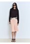 Pile Detailed Cotton Midi Skirt - 2