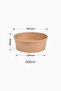Kraft Salad Bowl with PET Lid | 500 ml -300 Pieces | Food-Grade, Biodegradable & Eco-Friendly - 2