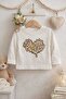 Leopard Patterned Hooded Zippered Cardigan 3-Piece Baby Girl Set - 4