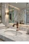 Porcelain Copper Vintage Sink Faucet - Modern Design Rose Gold Sink Faucet