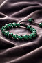 Malachite Natural Stone Bracelet 8 mm Handmade