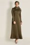 Sleeves and Skirt Flat Dress 4805 - 2