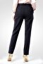Women Regular Fit Solid Straight Leg Pants, Dark Navy Blue - 4