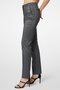 Women Regular Fit Metallic Tuxedo Dress Pants, Black - 3