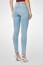 Women Skinny Fit Washed Denim Jeans, Blue - 4