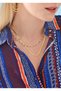 Women's Beaded Italian Chain Steel Necklace - Ideal for Women Who Love Elegance - 2