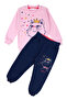 Baby Girl Pink Navy Cat Printed Set of 2 - 2