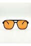 Unisex Precious Sunglasses Black to Orange - 7