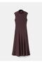 High Collar Long Dress - 3