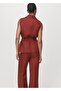 Linen Fabric Vest with Belt - 6