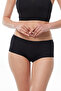 Women's Black 6-Pack Wide Brim Non-Marking Modal Panties 1906 - 3