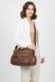 Byhakan Jn-514 Local Washed Leather Women's Shoulder Bag Ladies Crossbody Bag Brown - 3