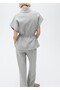 Short Sleeved Jacket with Adjustable Waist - 4